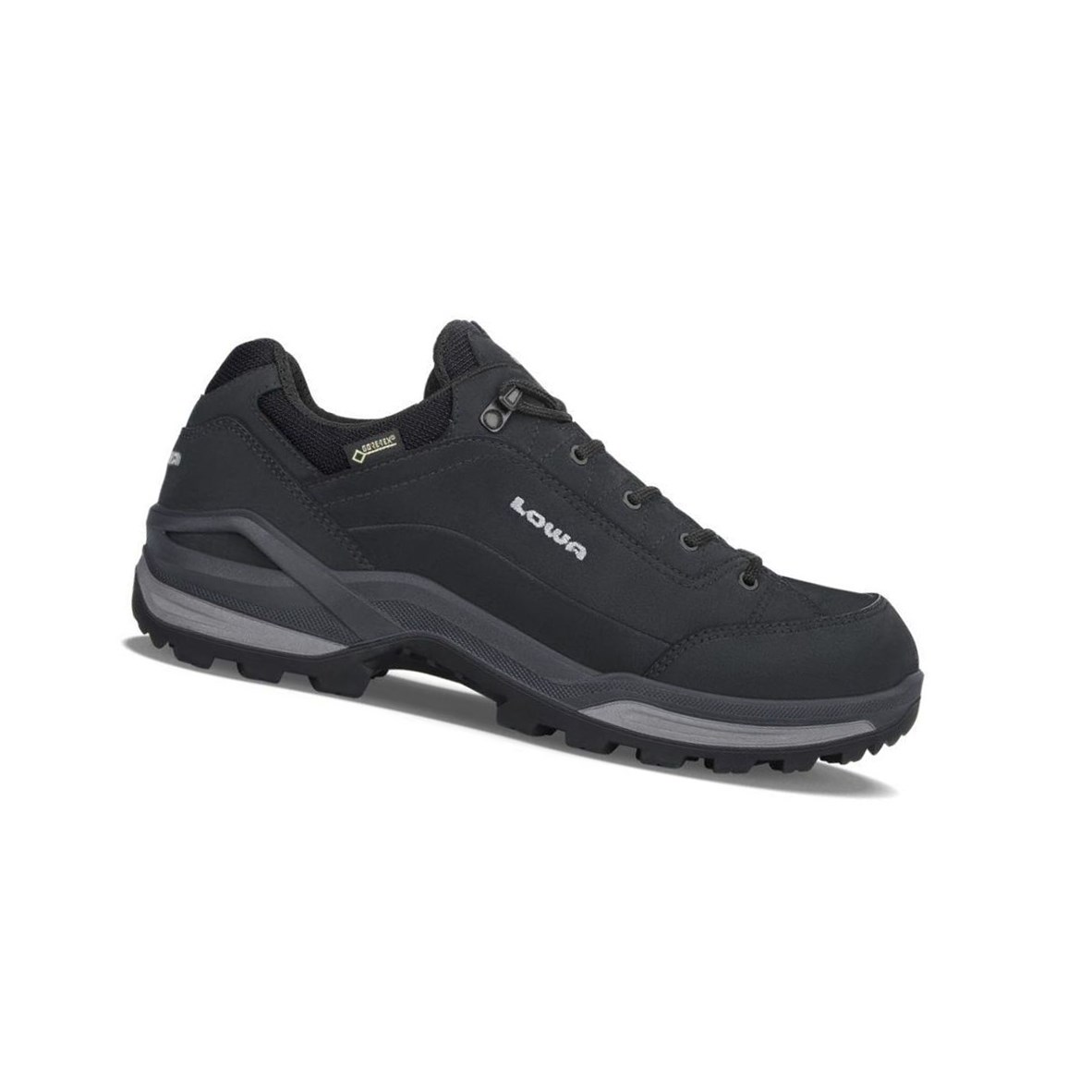 Lowa Renegade GTX LO Wanderschuhe Herren Schwarz | IQZ-410756