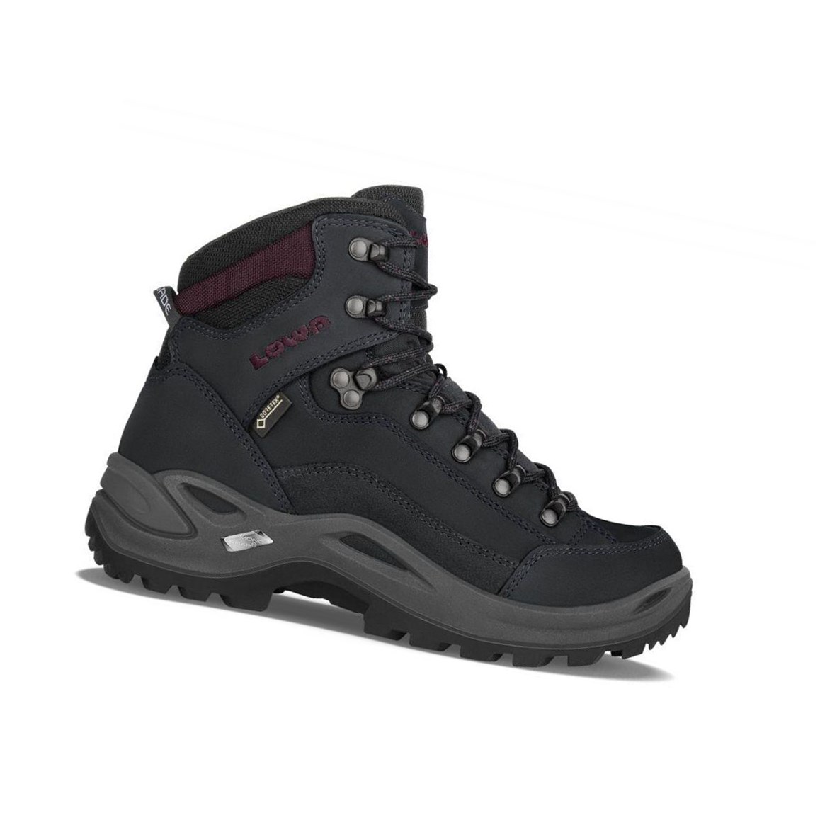 Lowa Renegade GTX Mid WS Wanderstiefel Damen Schwarz Bordeaux | LZP-275940