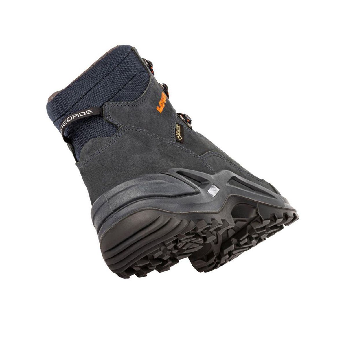 Lowa Renegade GTX Mid Wanderstiefel Herren Navy Orange | JFU-673209