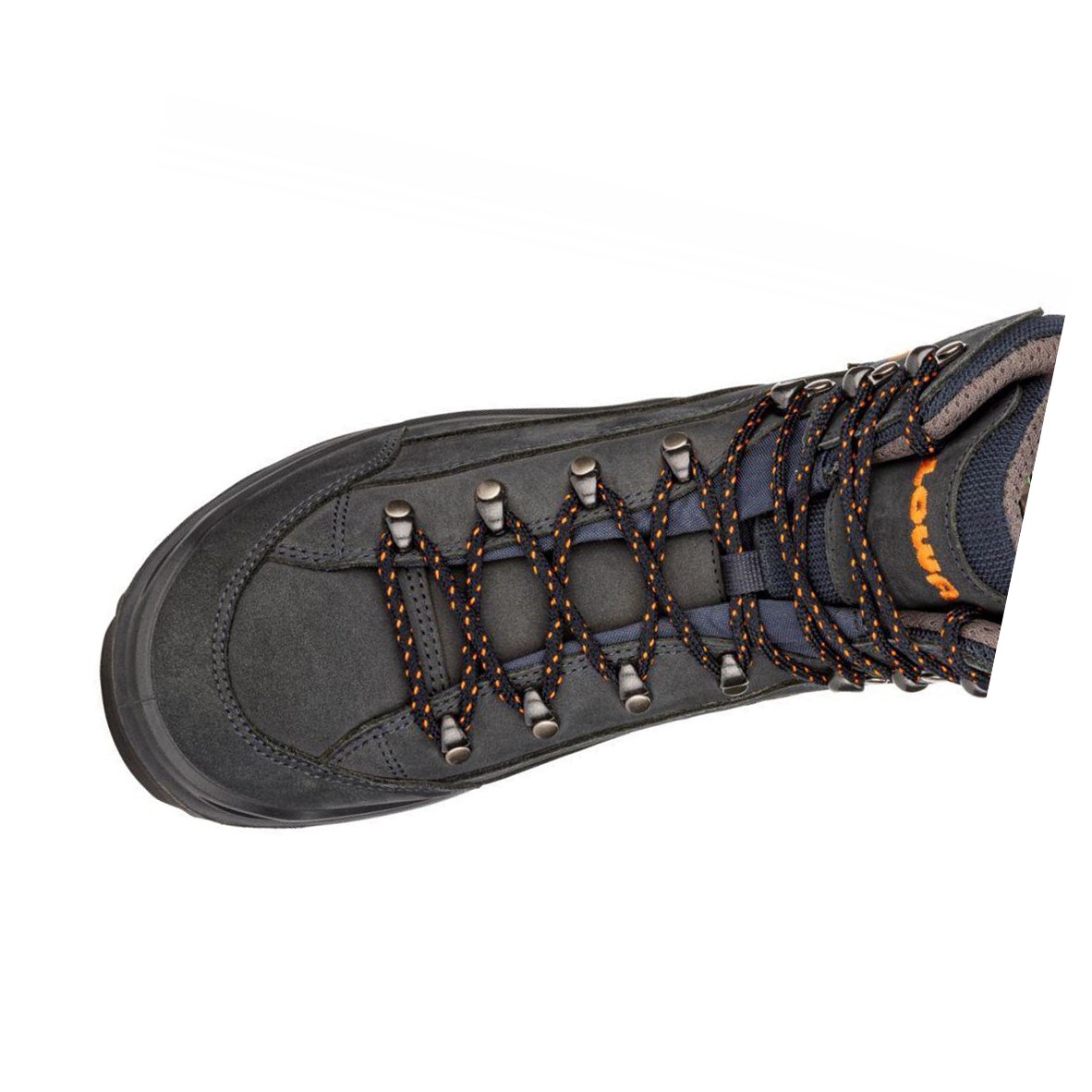 Lowa Renegade GTX Mid Wanderstiefel Herren Navy Orange | JFU-673209