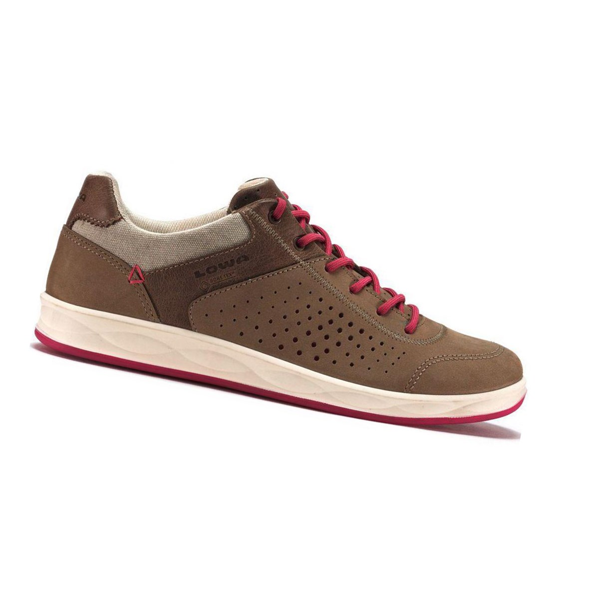 Lowa San Francisco GTX LO WS Wanderschuhe Damen Taupe / Berry | FDJ-805169