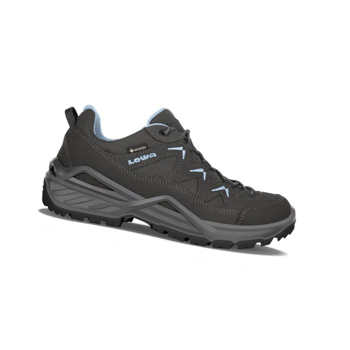 Lowa Sirkos Evo GTX LO WS Wanderschuhe Damen Graphite / Iceblue | UBP-482153