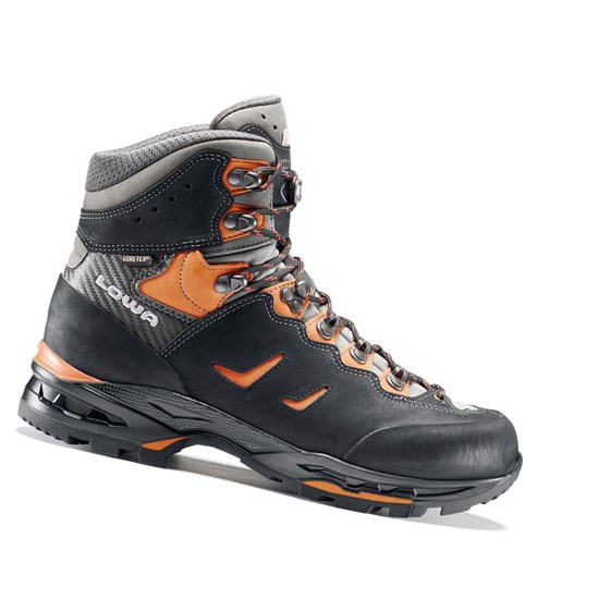 Lowa Camino GTX Wanderstiefel Herren Schwarz Orange | CSX-921840