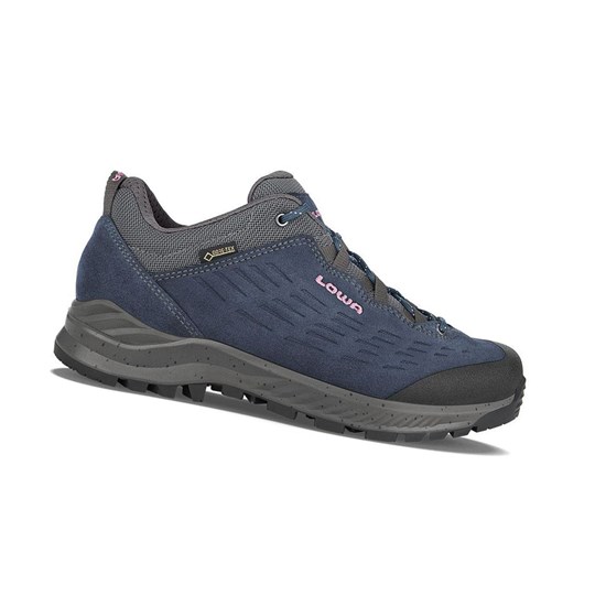 Lowa Explorer GTX LO WS Wanderschuhe Damen Navy | IWC-206374