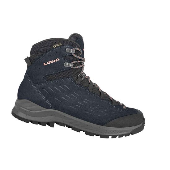 Lowa Explorer GTX Mid WS Wanderstiefel Damen Navy Rosa | RQV-786952