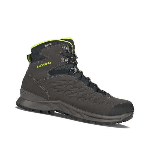 Lowa Explorer GTX Mid Wanderstiefel Herren Anthracite / Lime | ESL-530192