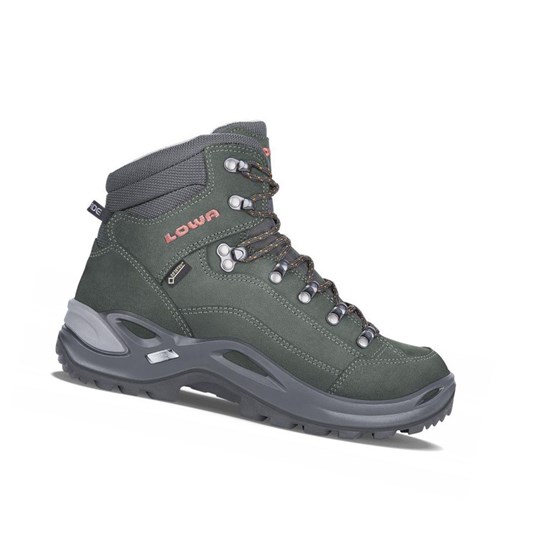 Lowa Renegade GTX Mid WS Wanderstiefel Damen Anthracite / Mandarin | EVN-875239