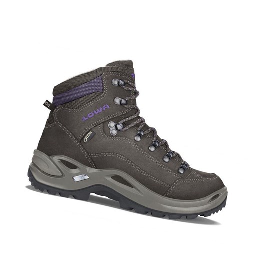 Lowa Renegade GTX Mid WS Wanderstiefel Damen Slate / Blackberry | PHU-840173