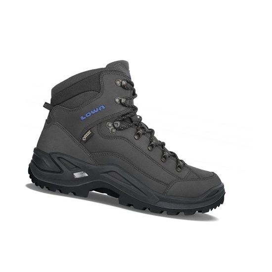 Lowa Renegade GTX Mid Wanderstiefel Herren Blau | OUG-651792