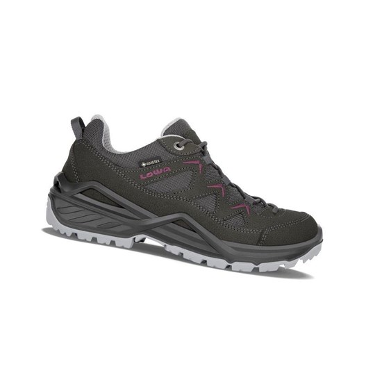 Lowa Sirkos Evo GTX LO WS Wanderschuhe Damen Anthracite / Berry | SMT-928640