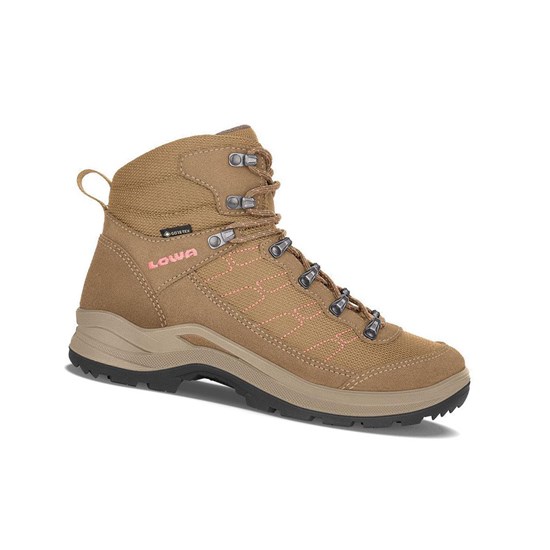 Lowa Taurus Pro GTX Mid WS Wanderstiefel Damen Taupe | PVM-052684